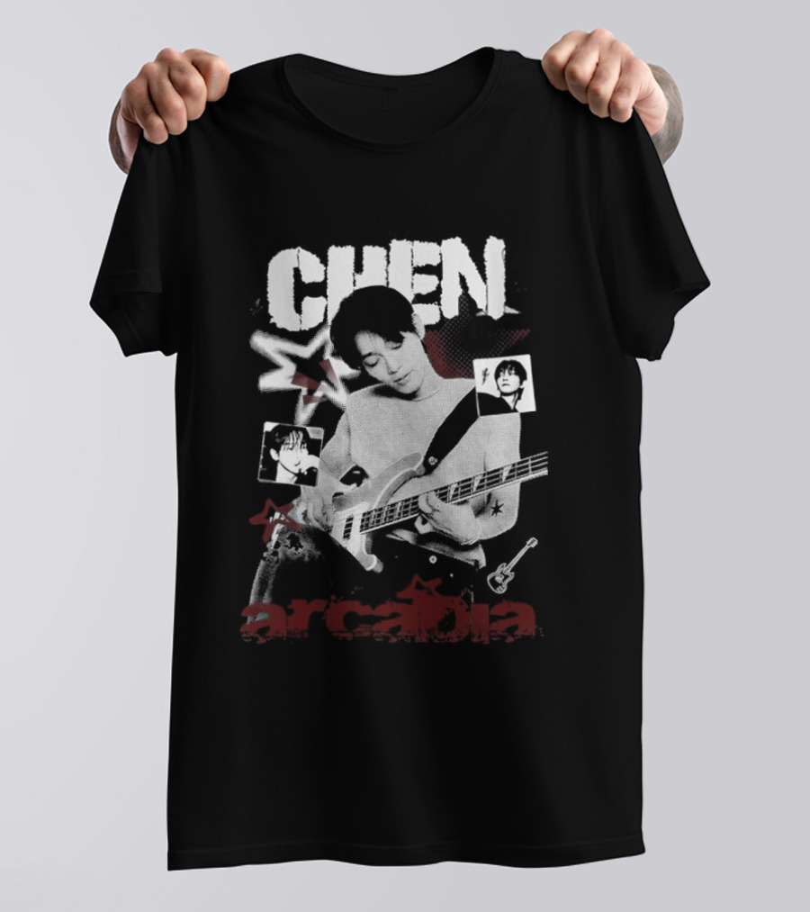 Chen EXO Arcadia Musician Illustration With Stars T-Shirt