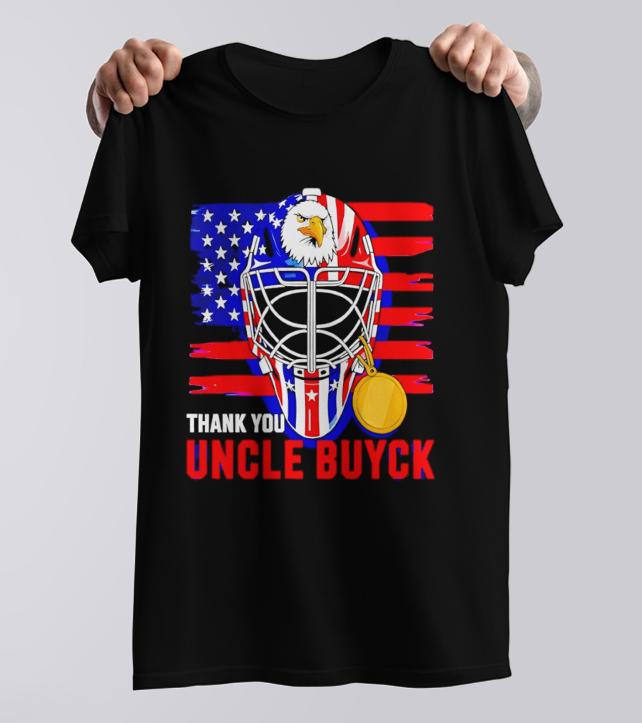 Thank You Uncle Buyck USA Hockey Eagle American Flag Olympic 2026 T-Shirt