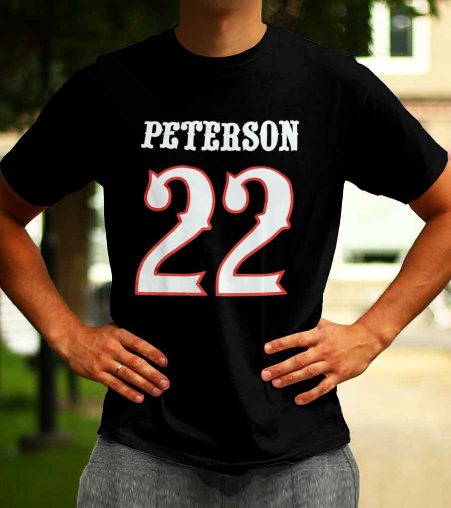 Darryn Peterson 22 Kansas Jayhawks Basketball T-Shirt