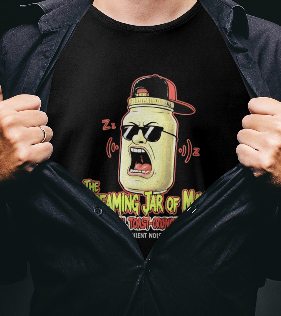 The Screaming Jar Of Mayo Experimental Toast Crunch Grindcore The Inconvenient Noise Tour 2008 T-Shirt