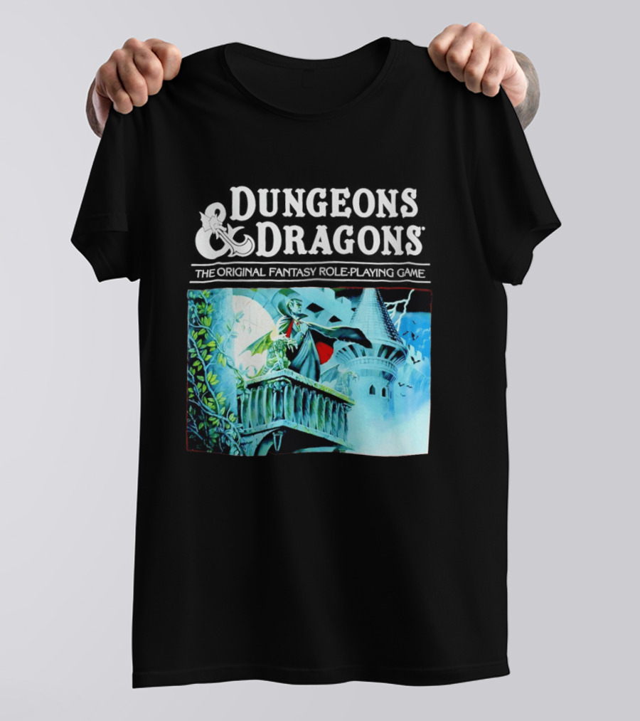 Dungeons And Dragons The Original Fantasy Role Playing Game Vampire Castle T-Shirt
