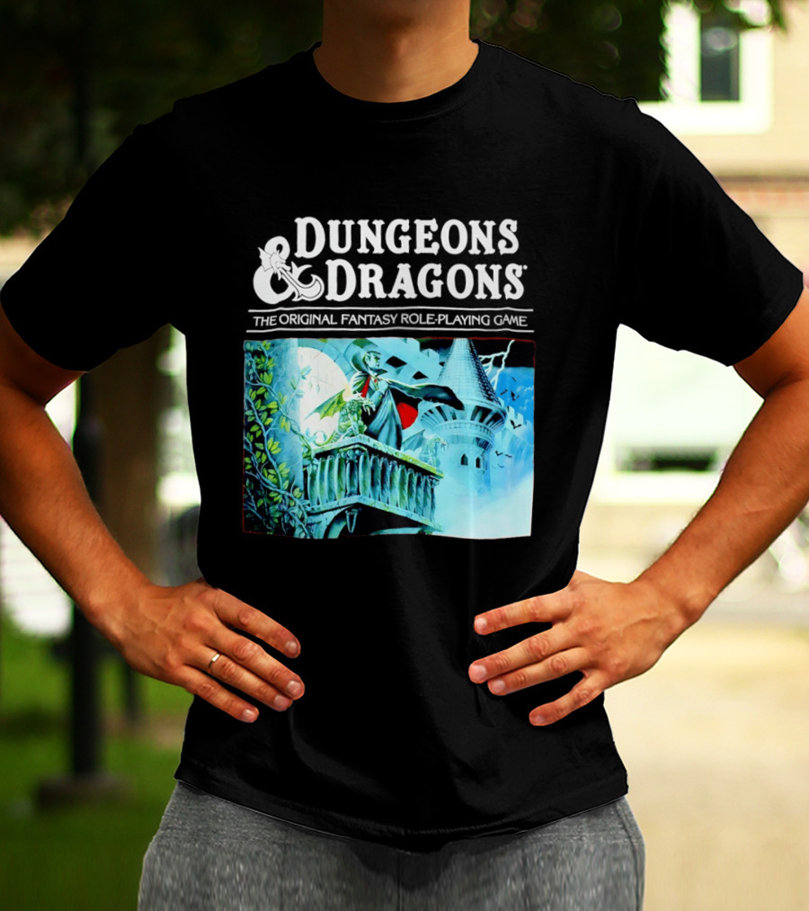 Dungeons And Dragons The Original Fantasy Role Playing Game Vampire Castle T-Shirt