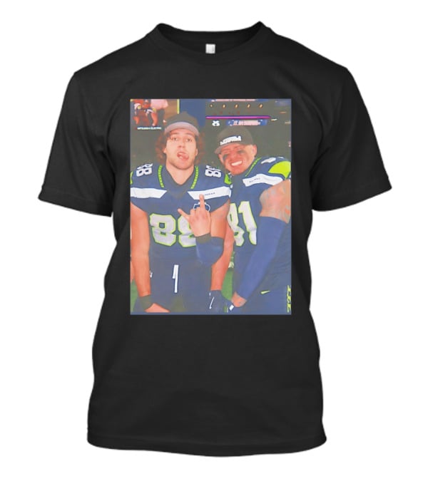 Seattle Seahawks Players Eric Saubert AJ Barner NFL Team Fans Football Enthusiasts T-Shirt