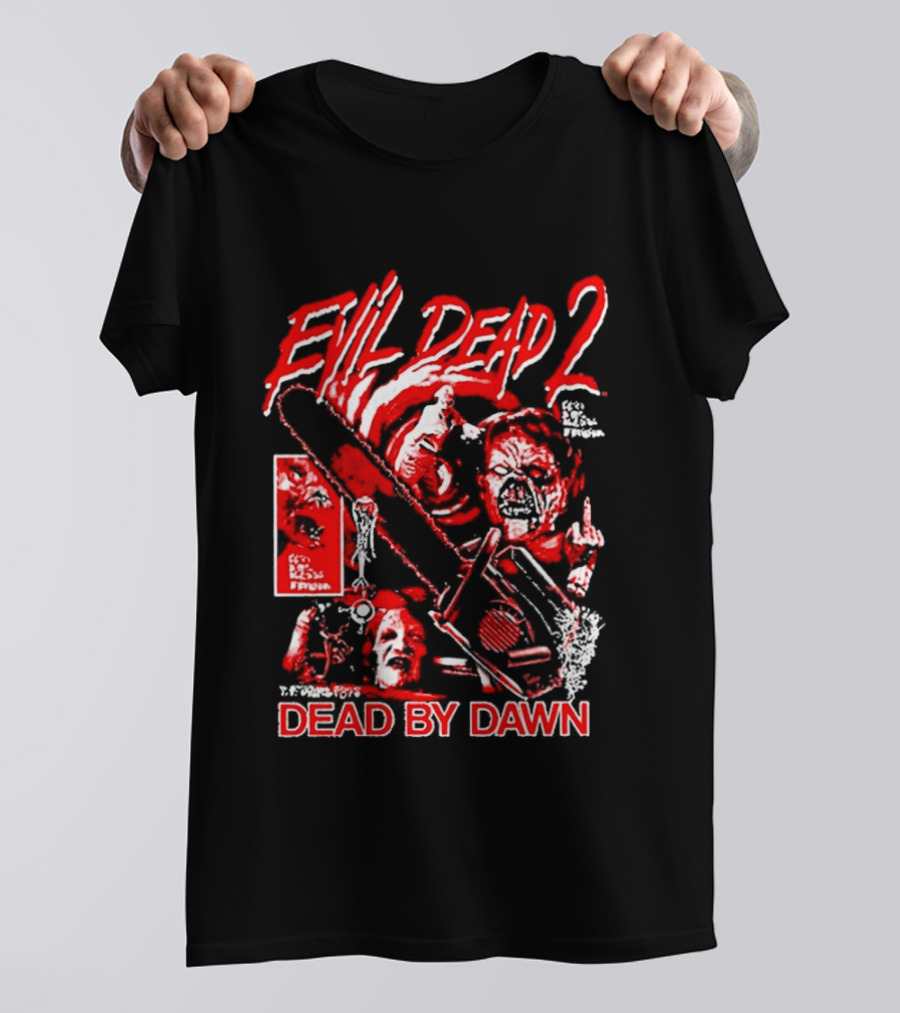 Evil Dead 2 Dead By Dawn Grueling Terror Horror Movie Scene T-Shirt