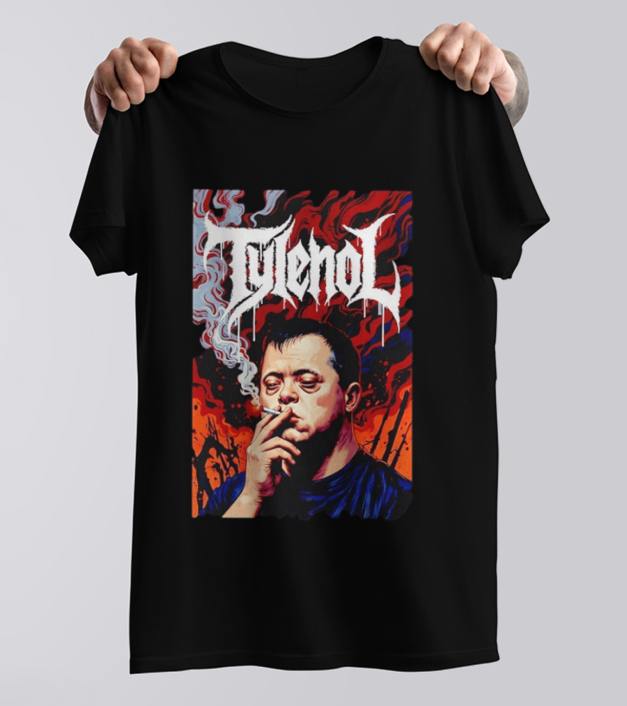Tylenol Smoking Red And Black T-Shirt