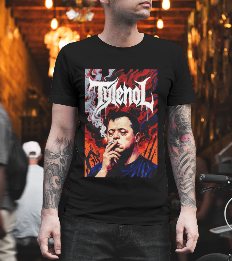 Tylenol Smoking Red And Black T-Shirt