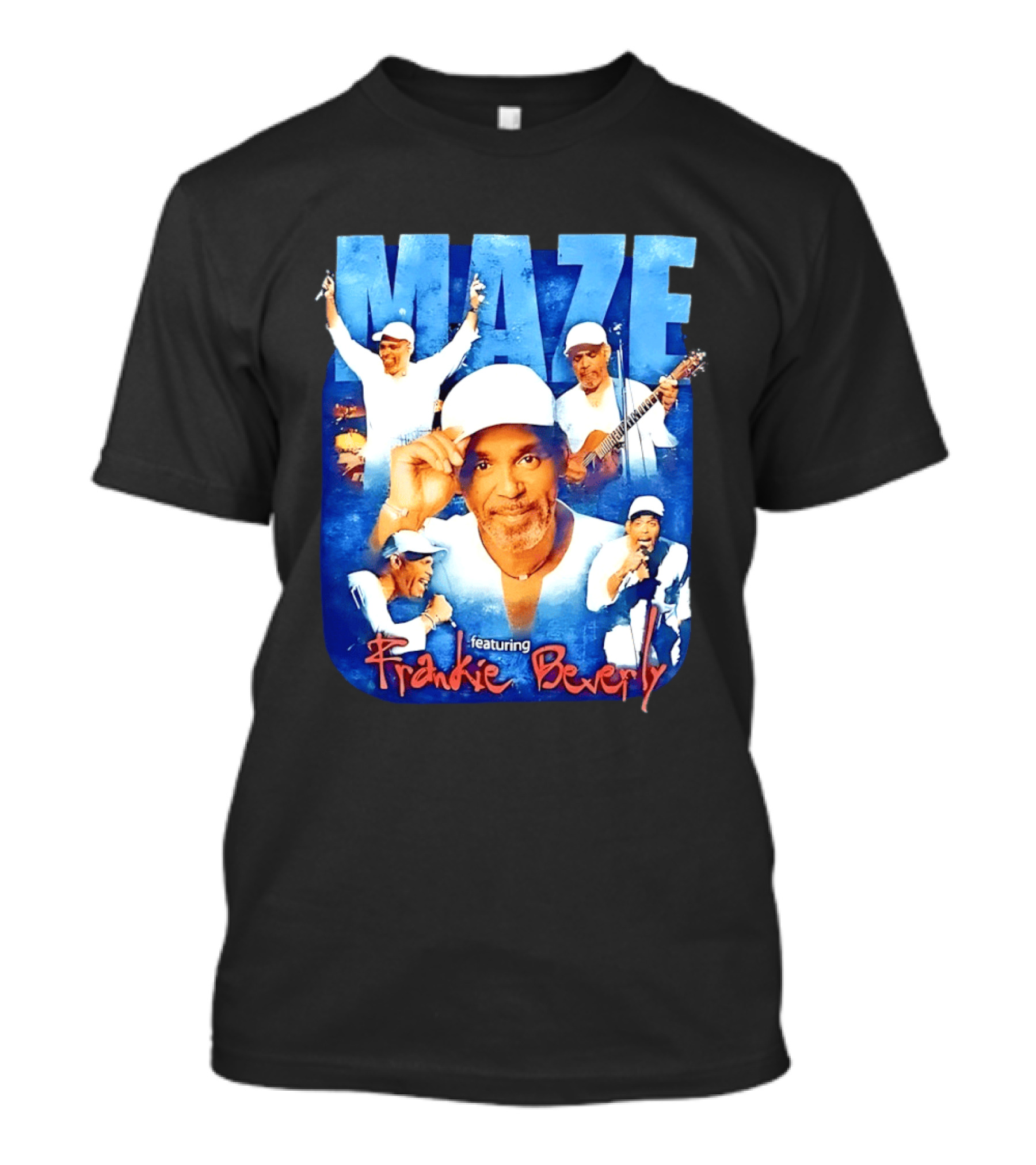 Maze Featuring Frankie Beverly Collage With Performances T-Shirt