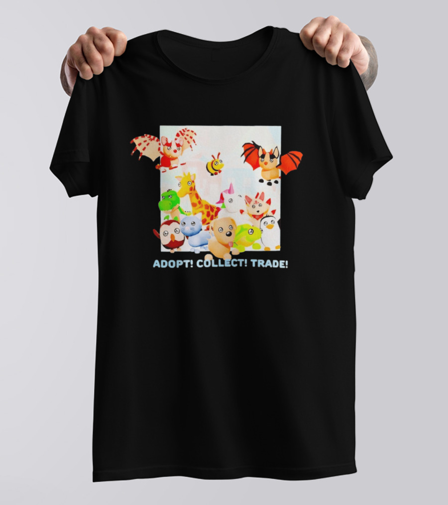 Adopt Me Collectible Pets Game Characters Adopt Collect Trade T-Shirt