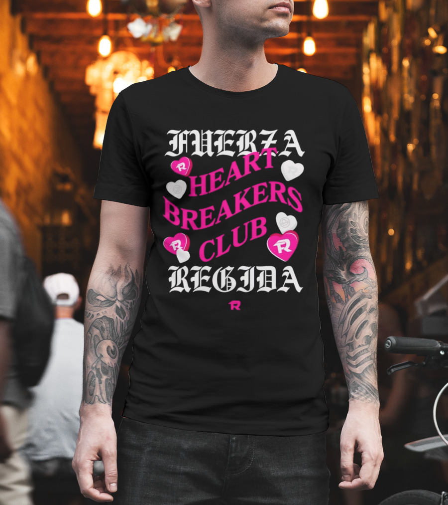 Fuerza Regida Heart Breakers Club Hearts T-Shirt