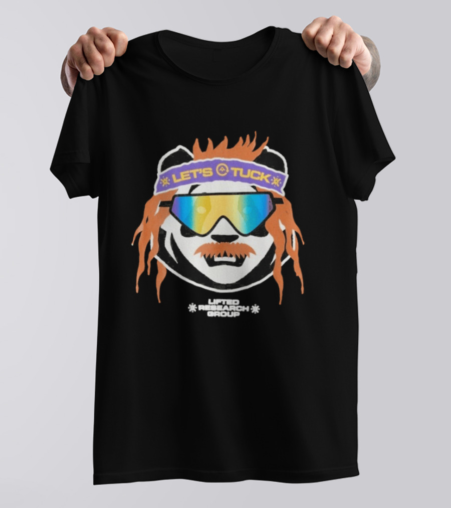 Lifted Research Group Let's Tuck Panda Snowboarding Sunglasses T-Shirt