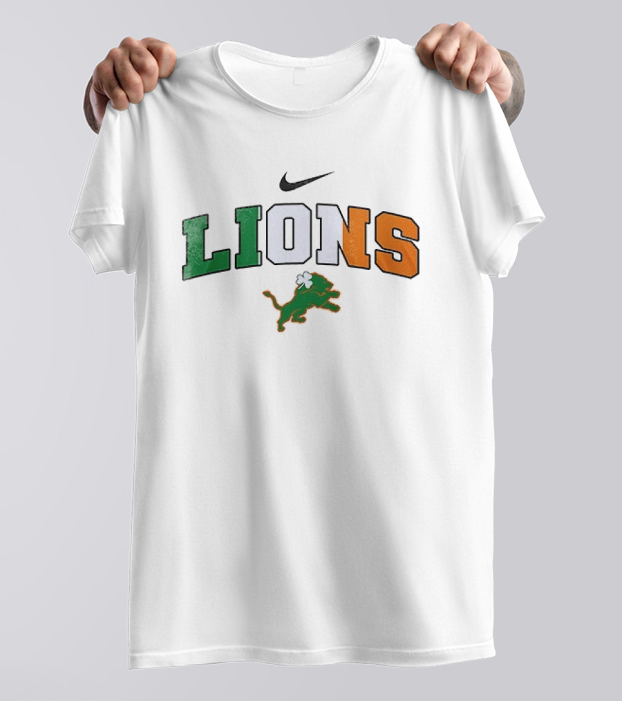 Detroit Lions Nike Irish St Patrick's Day T-Shirt