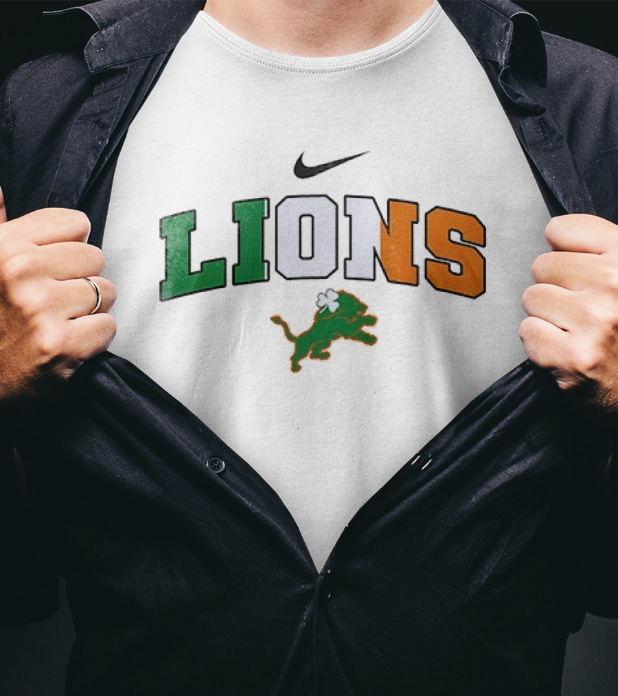 Detroit Lions Nike Irish St Patrick's Day T-Shirt