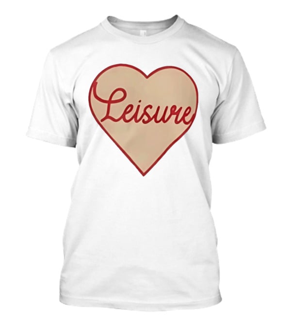 Leisure Heart Vintage Script Style Red T-Shirt