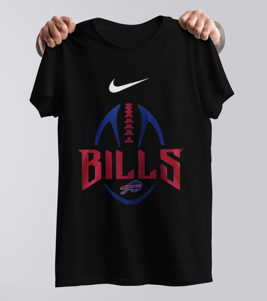 Buffalo Bills Nike Football Team Emblem With Drag Racing T-Shirt