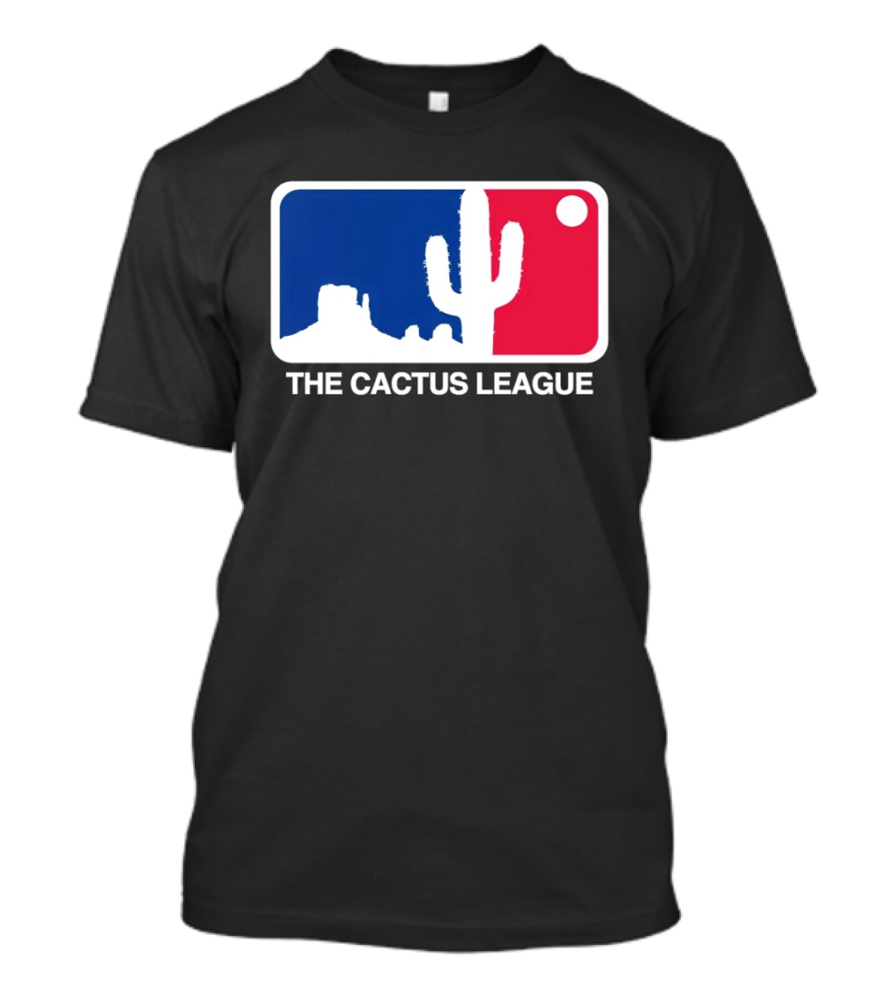 The Cactus League Baseball Logo Desert Cactus And Mesa Sun T-Shirt
