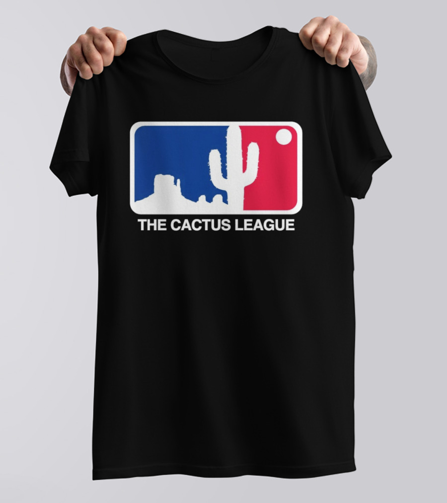 The Cactus League Baseball Logo Desert Cactus And Mesa Sun T-Shirt
