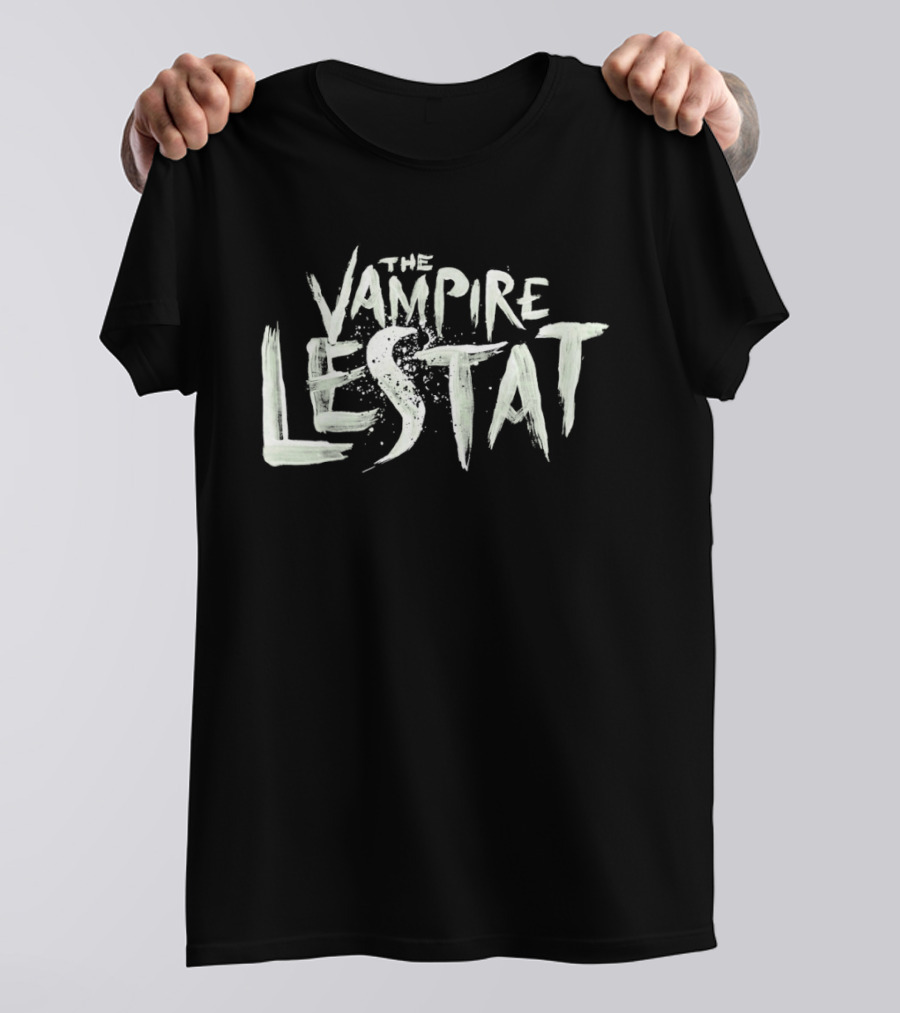 The Vampire Lestat Text Art With Distressed Brushstroke T-Shirt