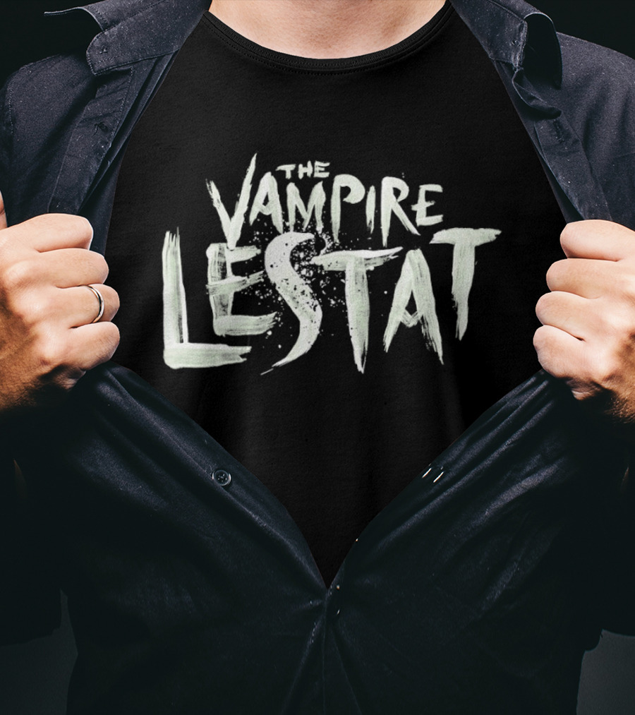 The Vampire Lestat Text Art With Distressed Brushstroke T-Shirt