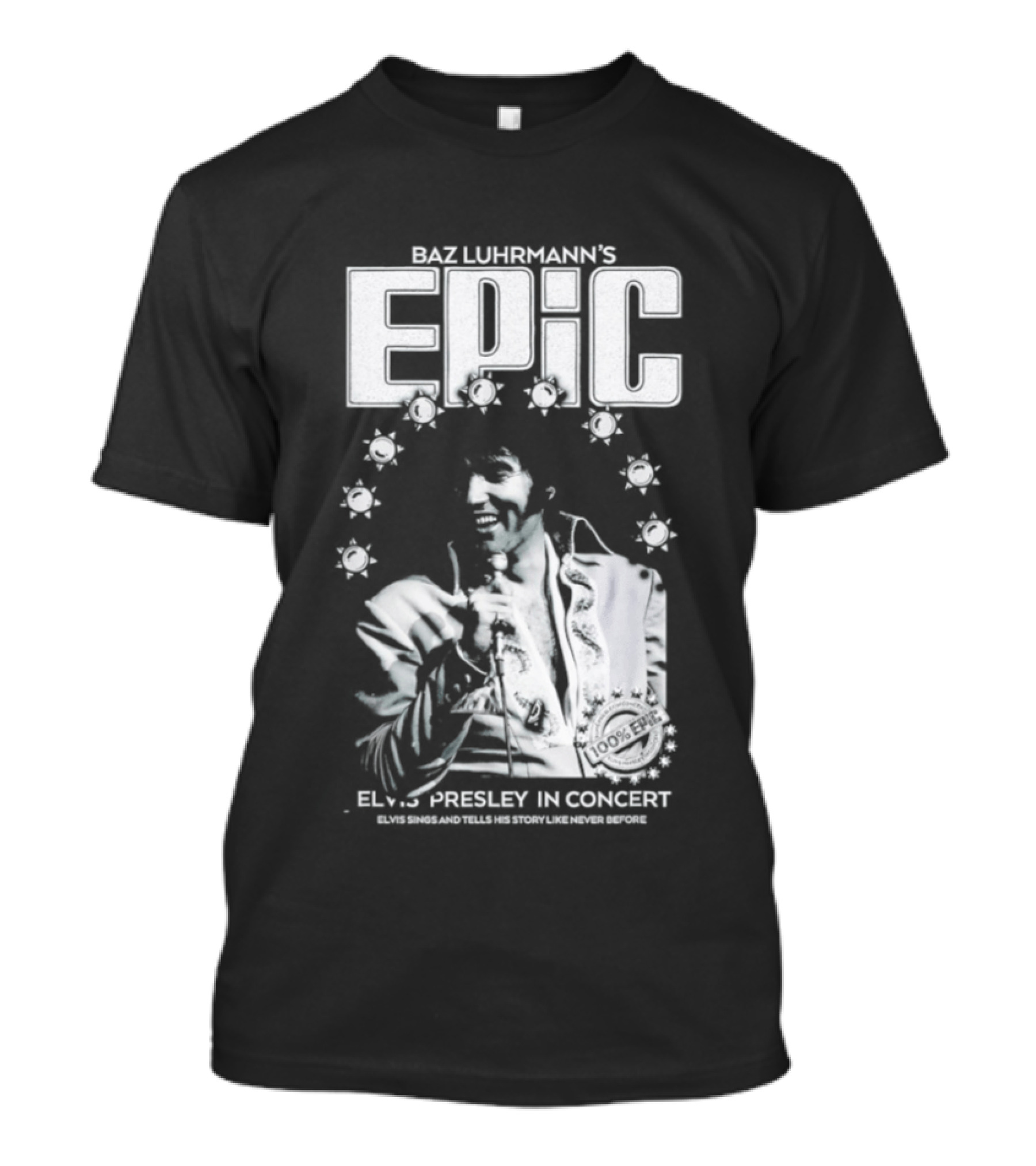 Elvis Presley Baz Luhrmann's Epic Legend In Black & White T-Shirt