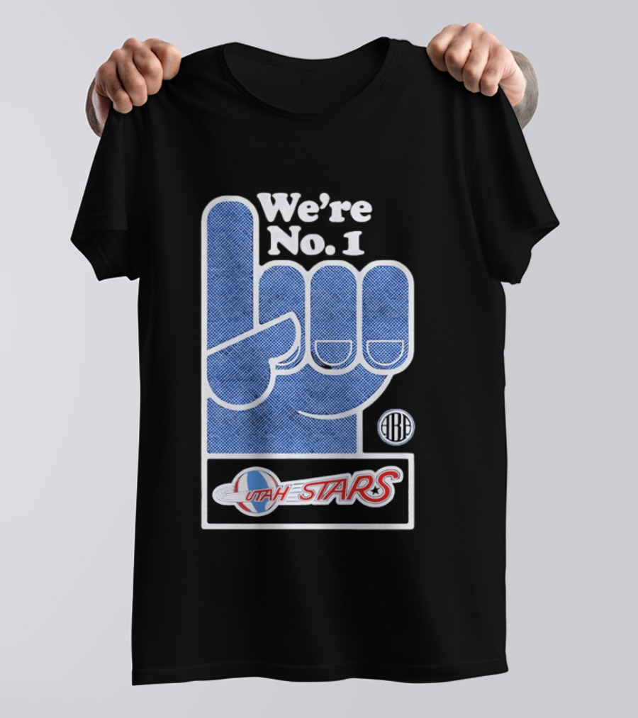 Utah Stars 1971 ABA Champs We're No 1 Foam Finger T-Shirt