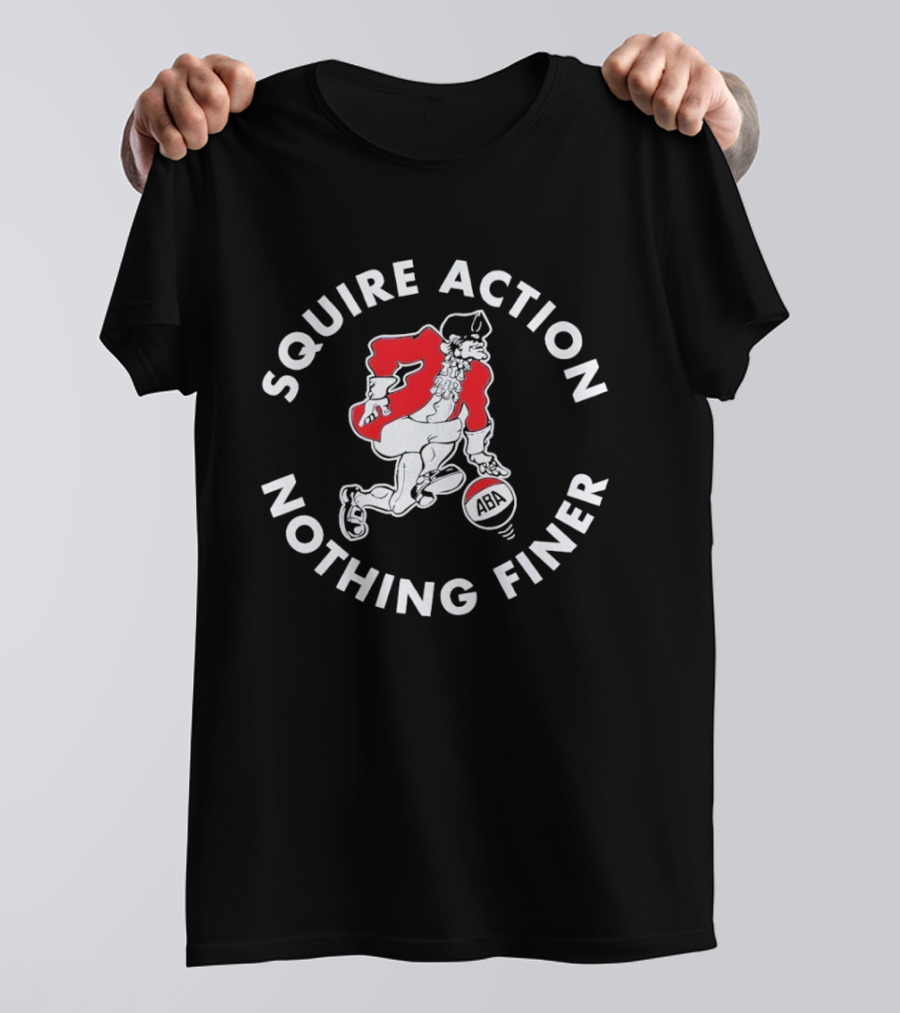 Squire Action ABA Nothing Finer Retro Basketball T-Shirt