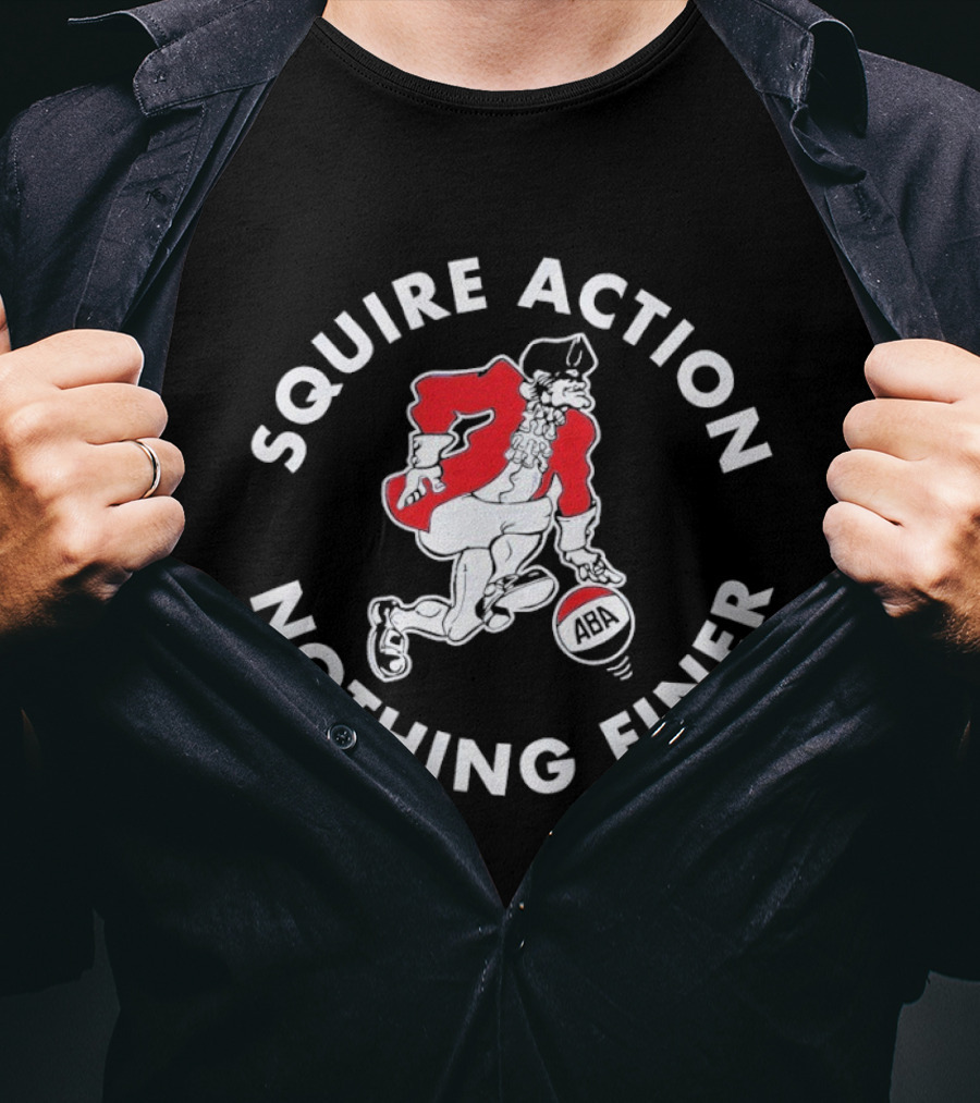 Squire Action ABA Nothing Finer Retro Basketball T-Shirt