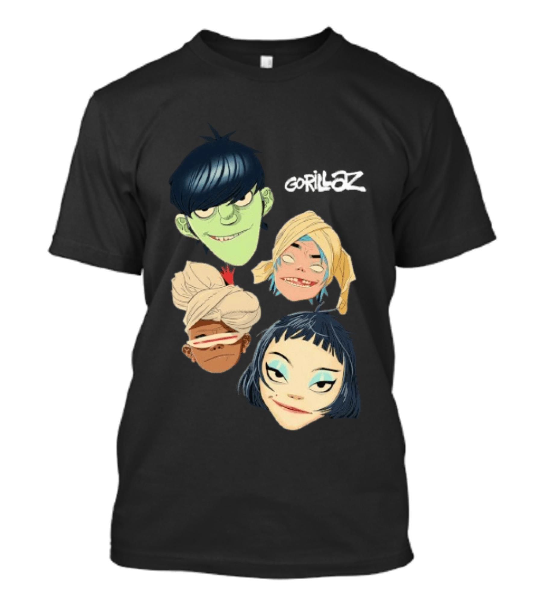 Gorillaz Band Characters The Mountain Heads T-Shirt