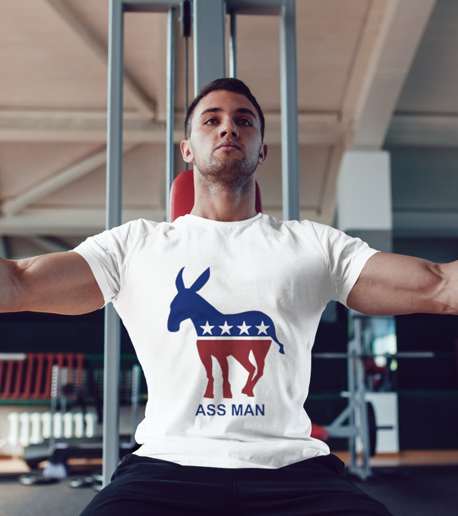 Ass Man Democratic Party Donkey Stars T-Shirt