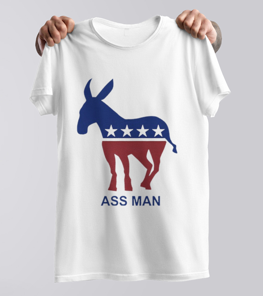 Ass Man Democratic Party Donkey Stars T-Shirt