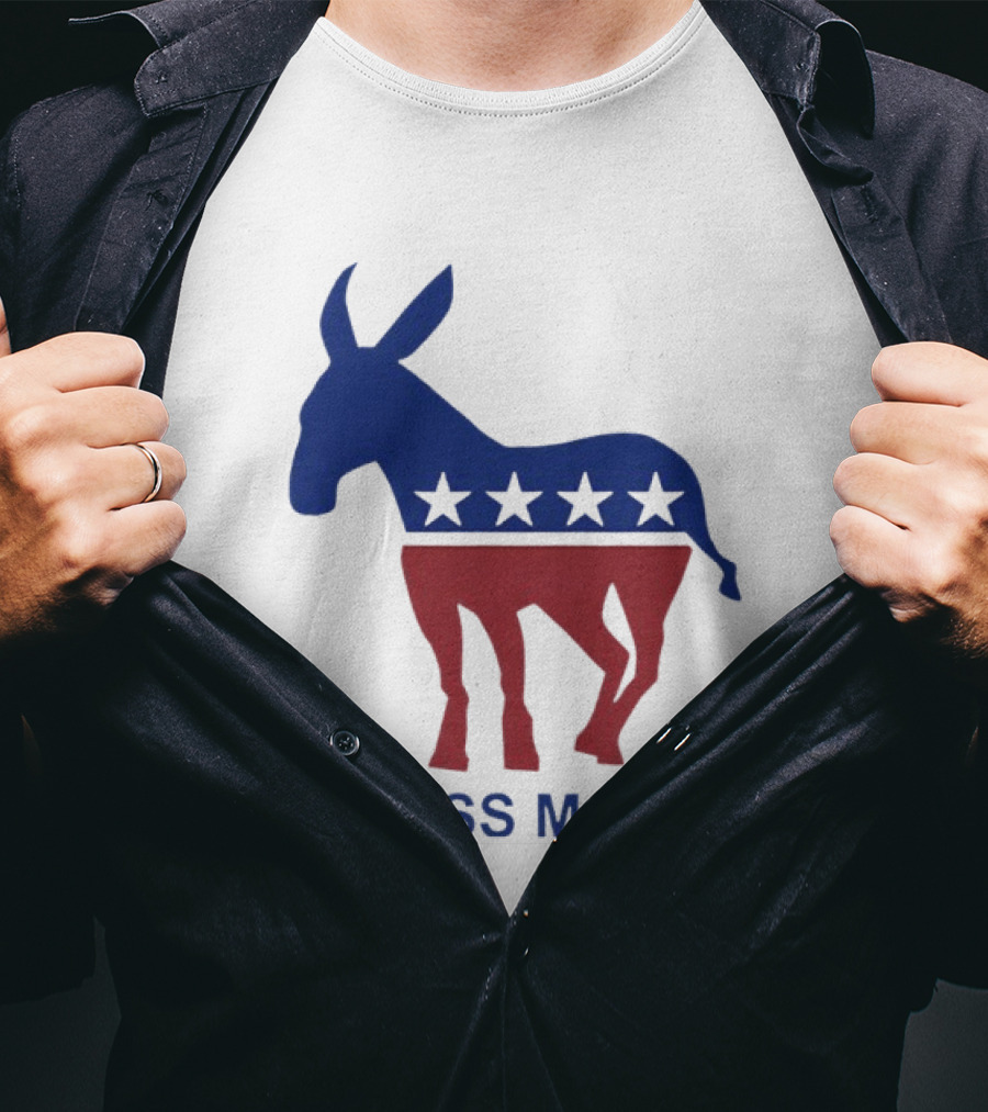 Ass Man Democratic Party Donkey Stars T-Shirt
