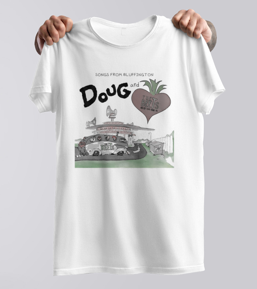Songs From Bluffington Doug And The Beets Killer Tofu Tour Vintage Cartoon Music Festival T-Shirt
