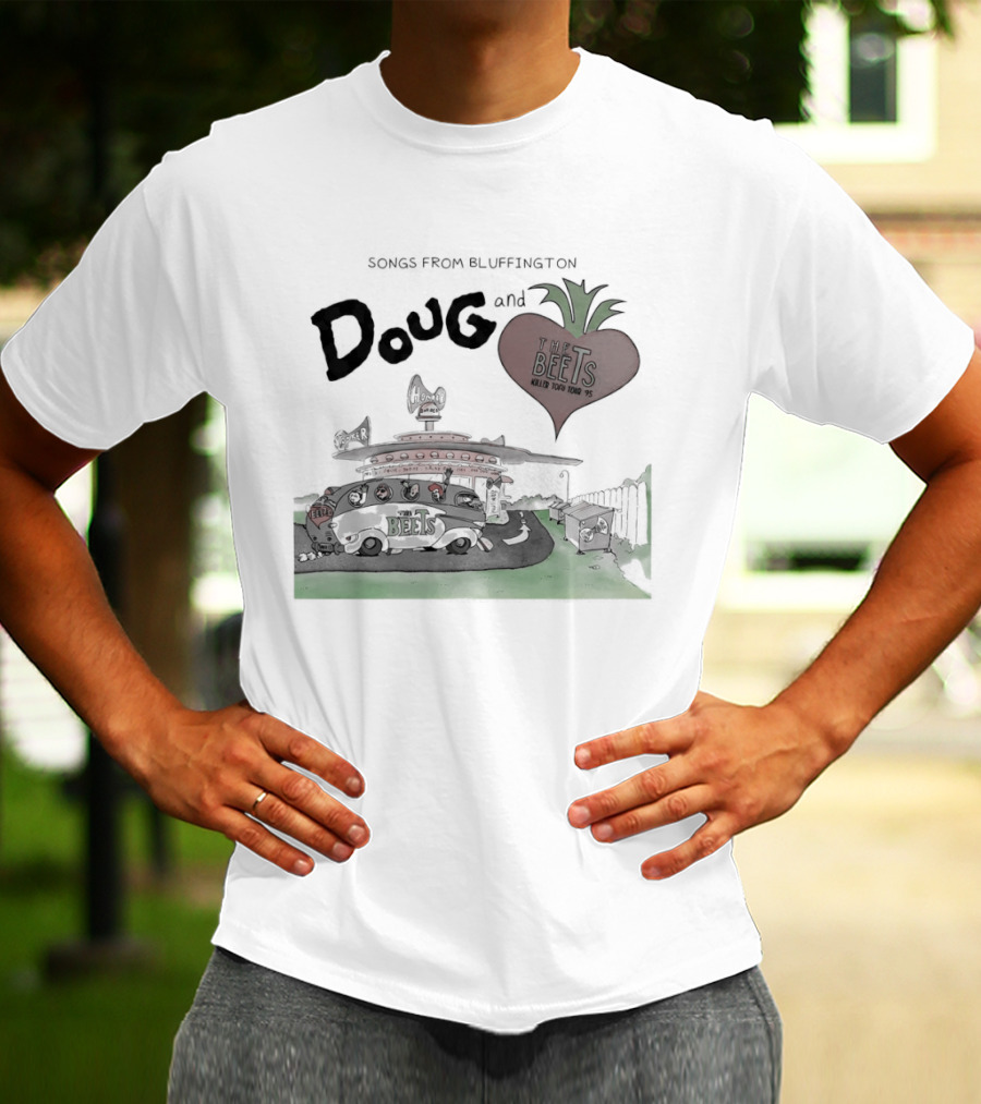 Songs From Bluffington Doug And The Beets Killer Tofu Tour Vintage Cartoon Music Festival T-Shirt