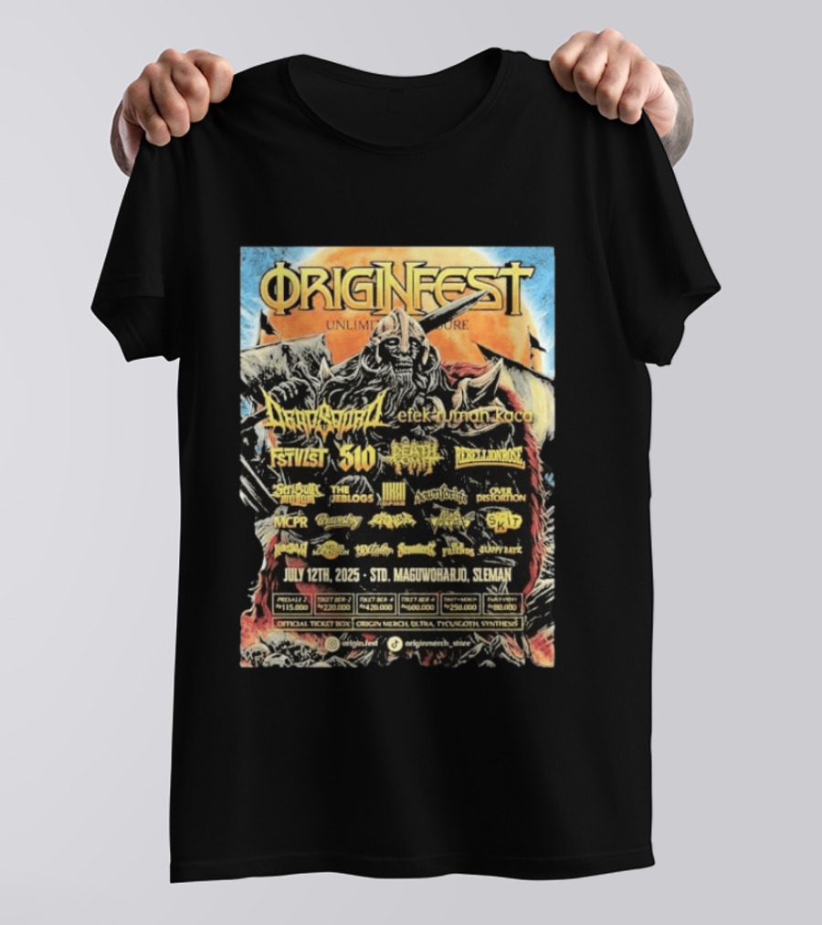 Origin Fest Unlimited Pressure 2025 Dragon Spirit July 12 Sleman Maguwoharjo Stadium T-Shirt