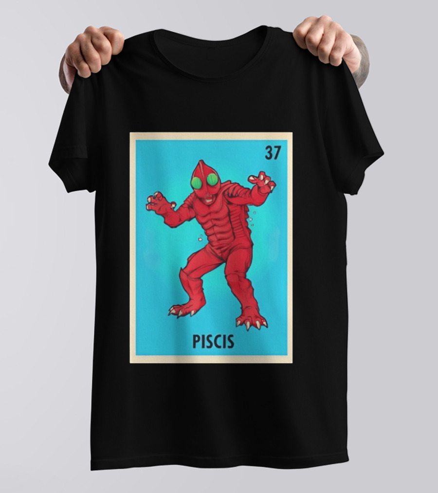 Piscis Card 37 Loteria Monster T-Shirt
