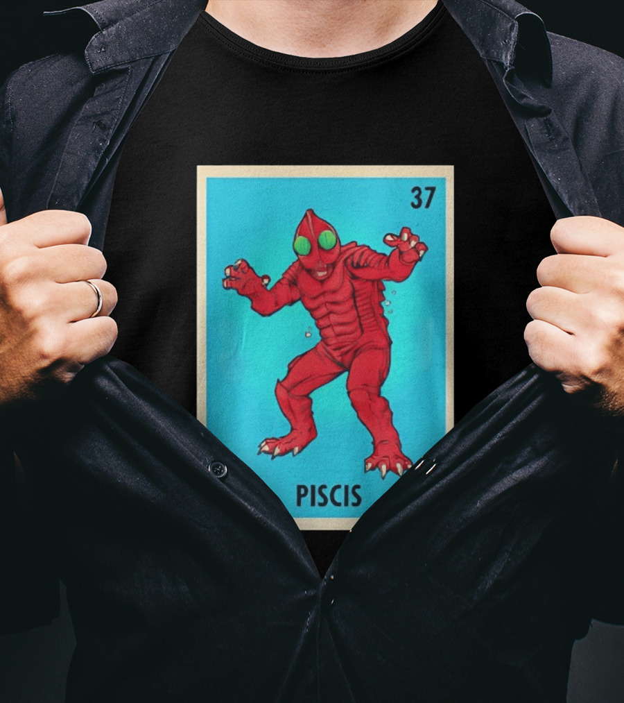 Piscis Card 37 Loteria Monster T-Shirt