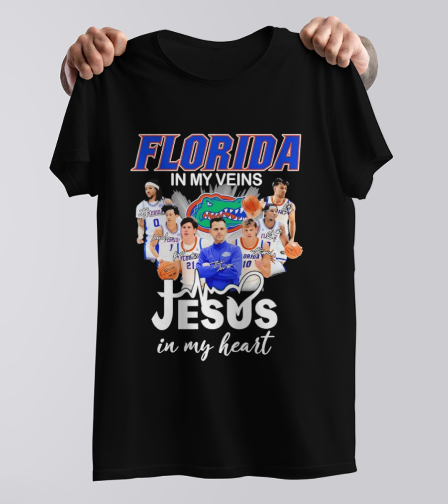 Florida Gators Coach Todd Golden Players Jesus In My Heart T-Shirt