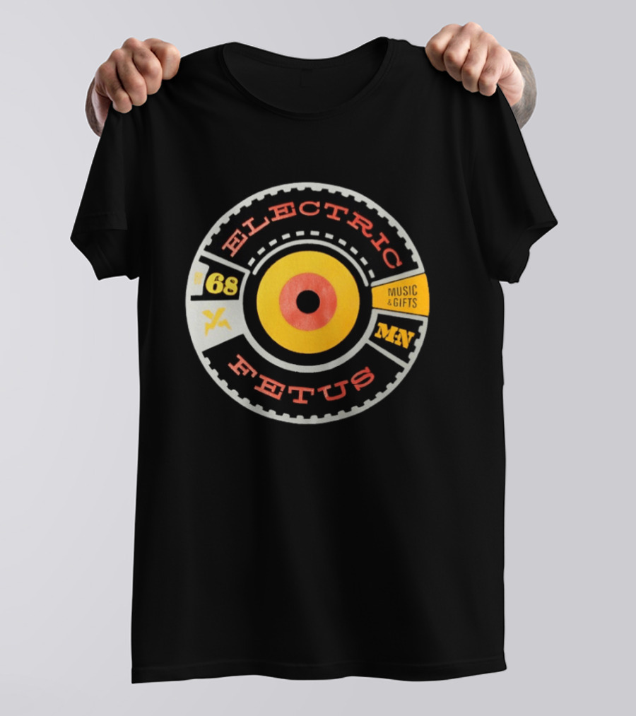 Electric Fetus Minneapolis Music Gifts Est 68 Vinyl Record T-Shirt