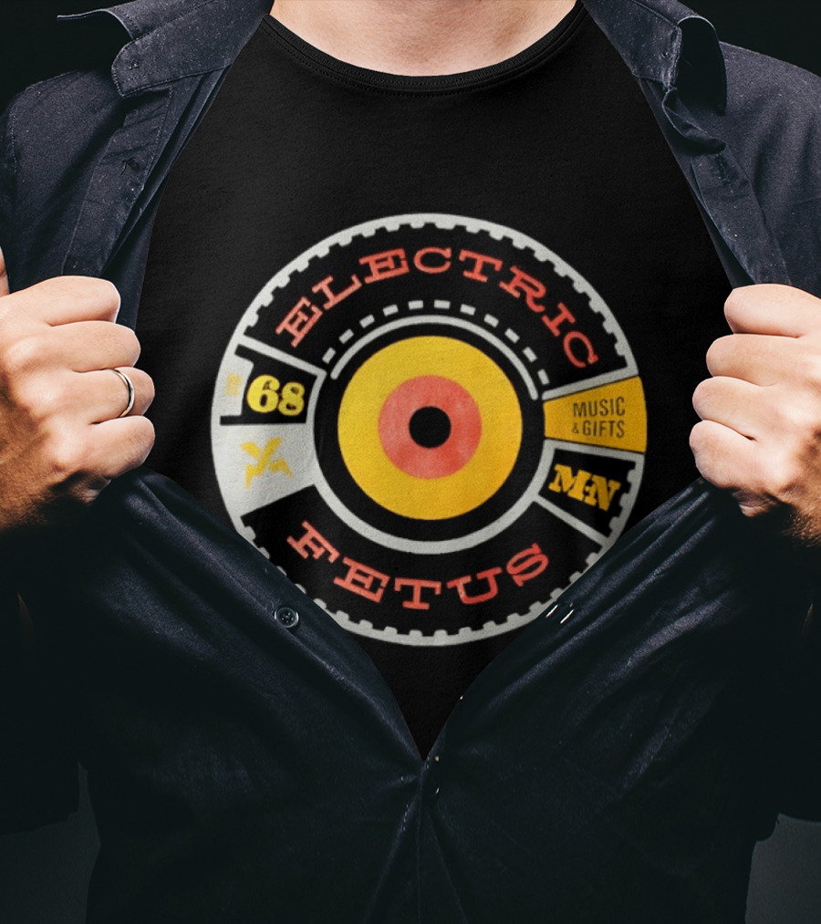 Electric Fetus Minneapolis Music Gifts Est 68 Vinyl Record T-Shirt