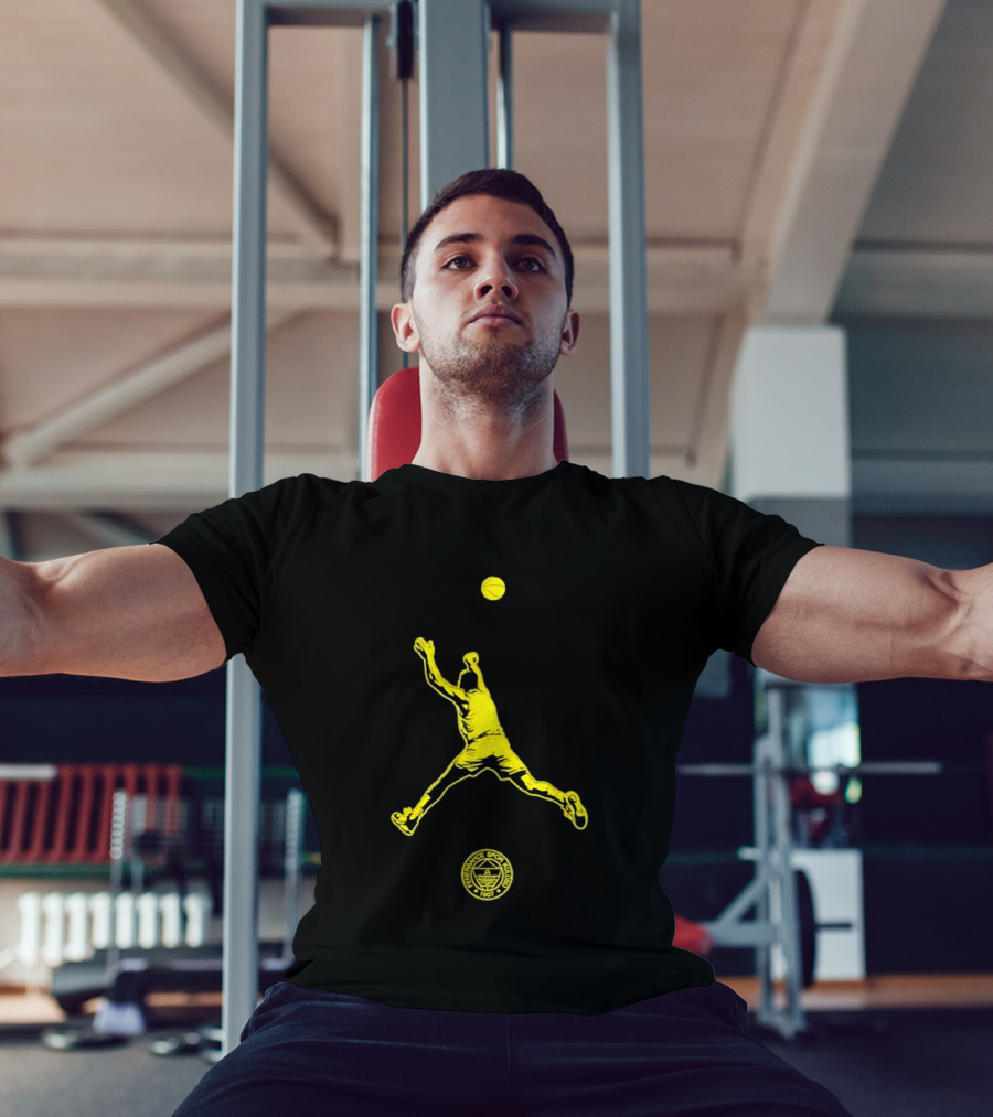 Fenerbahce Lacivert Son Saniye Basketball Spor Kulübü 1907 Sarı Lacivert Topçu T-Shirt