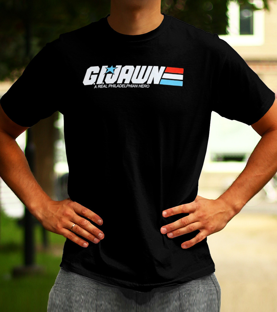 Gijawn A Real Philadelphian Hero Star Stripes T-Shirt