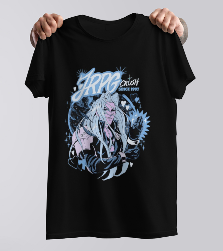 Sefikura JRPG Crush Iconic Character Tribute Since 1997 T-Shirt