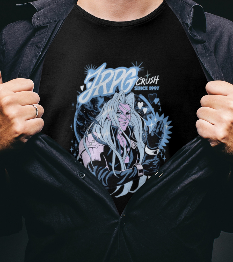 Sefikura JRPG Crush Iconic Character Tribute Since 1997 T-Shirt