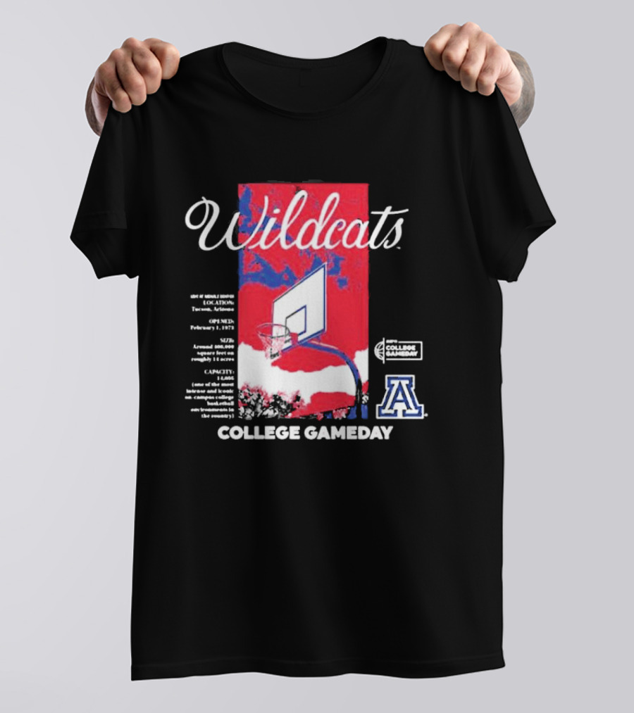 Arizona Wildcats Basketball College Gameday T-Shirt