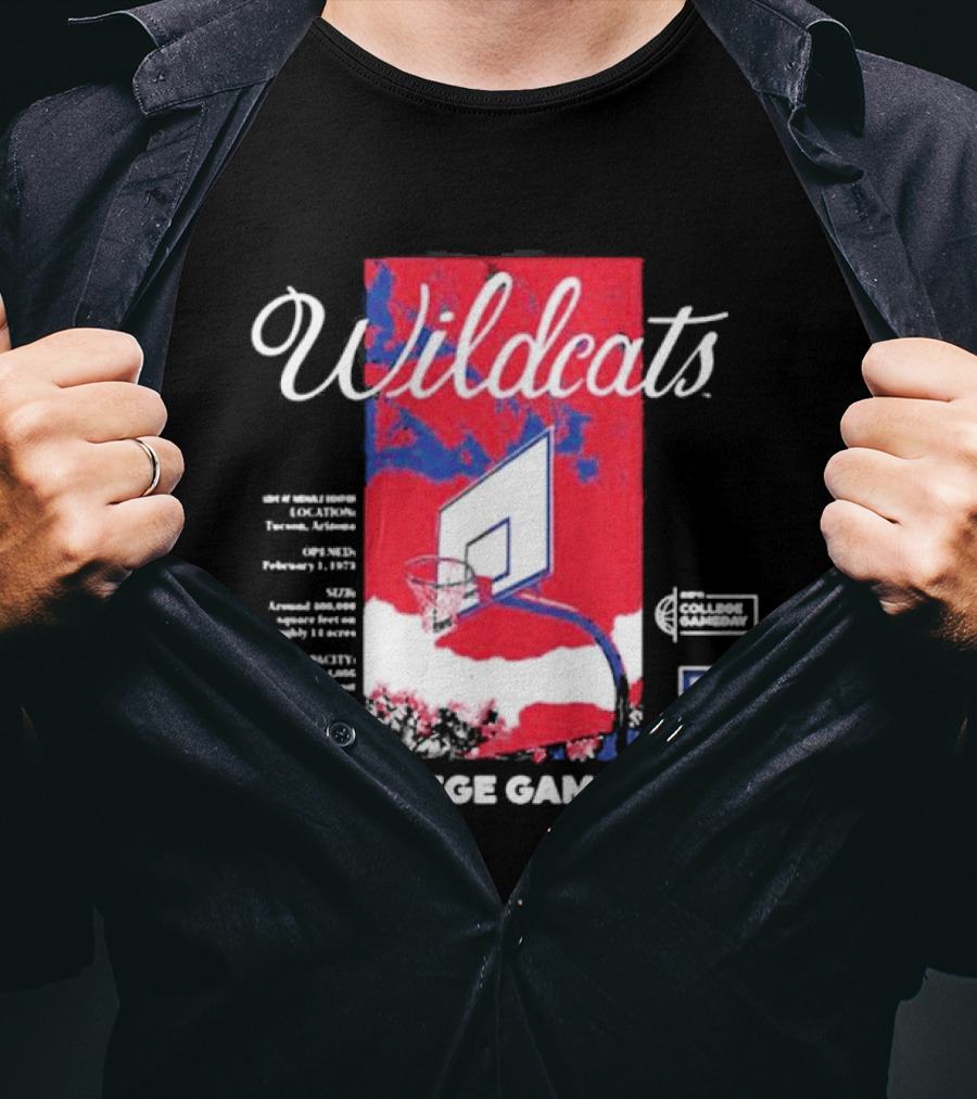 Arizona Wildcats Basketball College Gameday T-Shirt