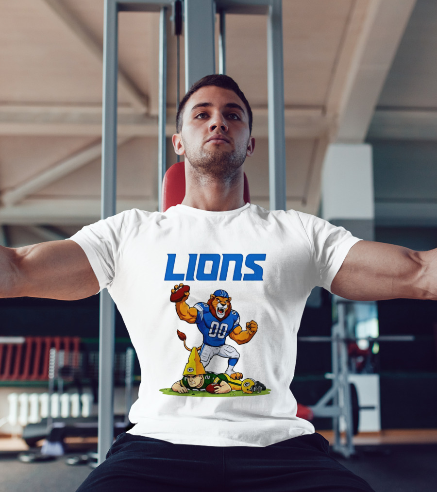 Detroit Lions Rivalry Celebration Against Green Bay Packers T-Shirt
