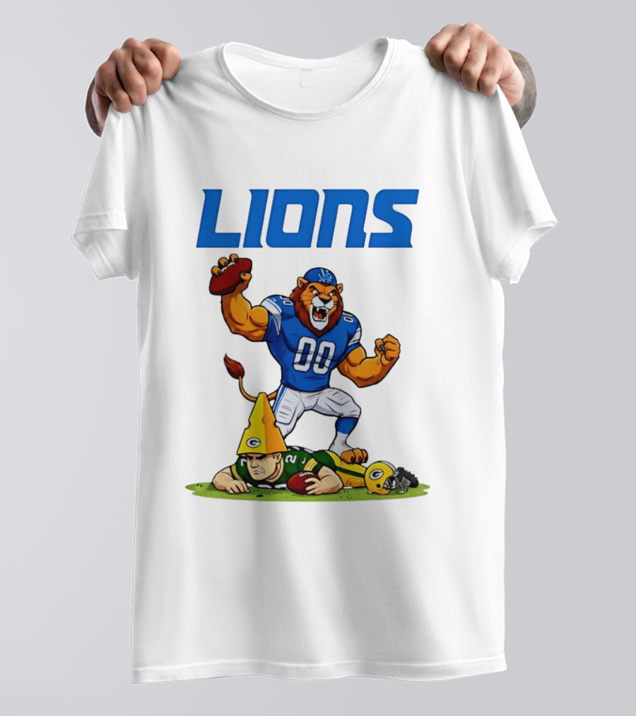 Detroit Lions Rivalry Celebration Against Green Bay Packers T-Shirt