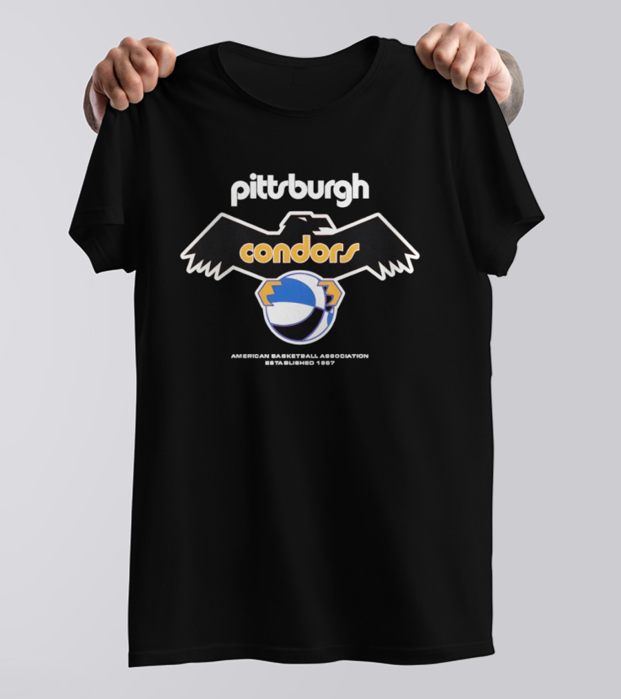 Pittsburgh Condors American Basketball Association Est 1967 Vintage Logo Iconic Team History T-Shirt