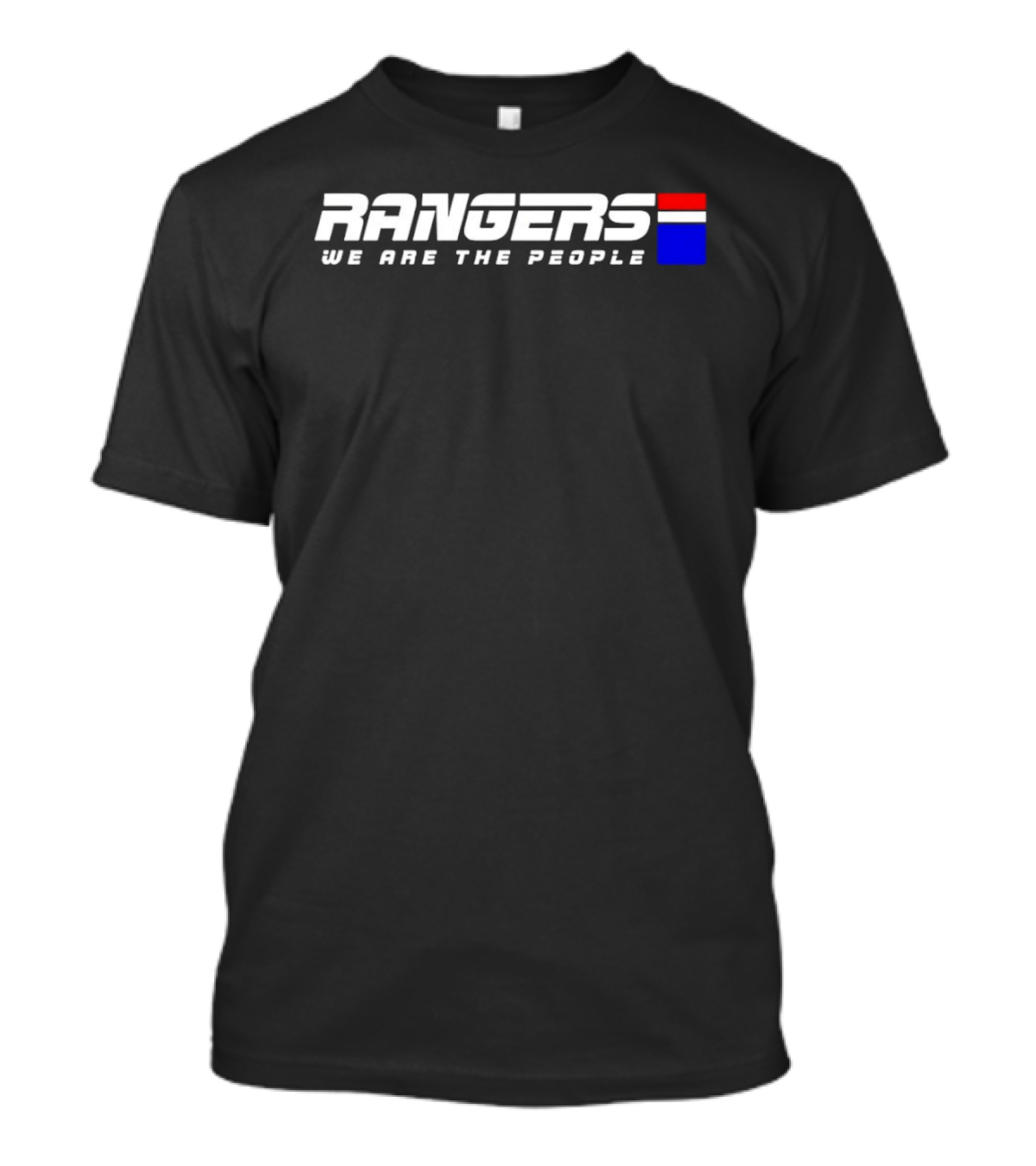 Rangers We Are The People Red White Blue Bars T-Shirt