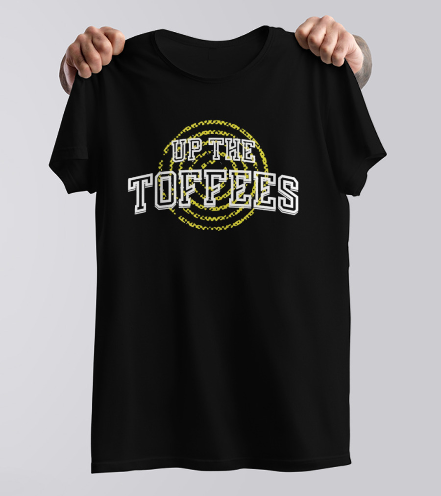 Up The Toffees Everton Spiral Ring Supporters T-Shirt