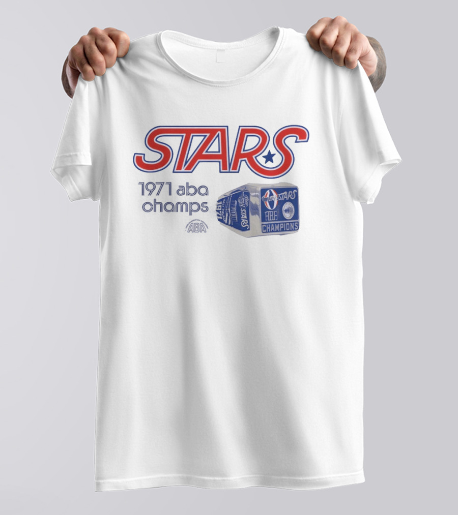 Utah Stars 1971 ABA Champions Retro Style Basketball T-Shirt